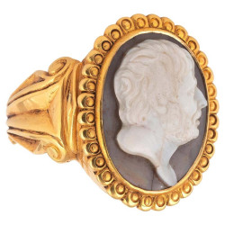 Hardstone Cameo of Seneca Late 18th Century