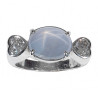 Star Sapphire Diamond Gold Ring