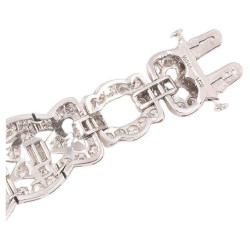 Art Déco Platinum And Diamond Bracelet