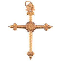 Large Gold Cross Jeannette...