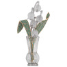 Diamond, Emerald and Rock Crystal Lily Of The Valley Flowers Brooch