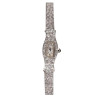 Lady's White Gold And Diamond Mechanical Wristwatch
