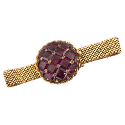 Victorian gold Amethyst and Diamond Bracelet