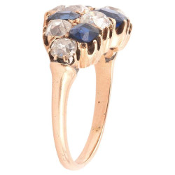Antique Sapphire and Diamond Ring