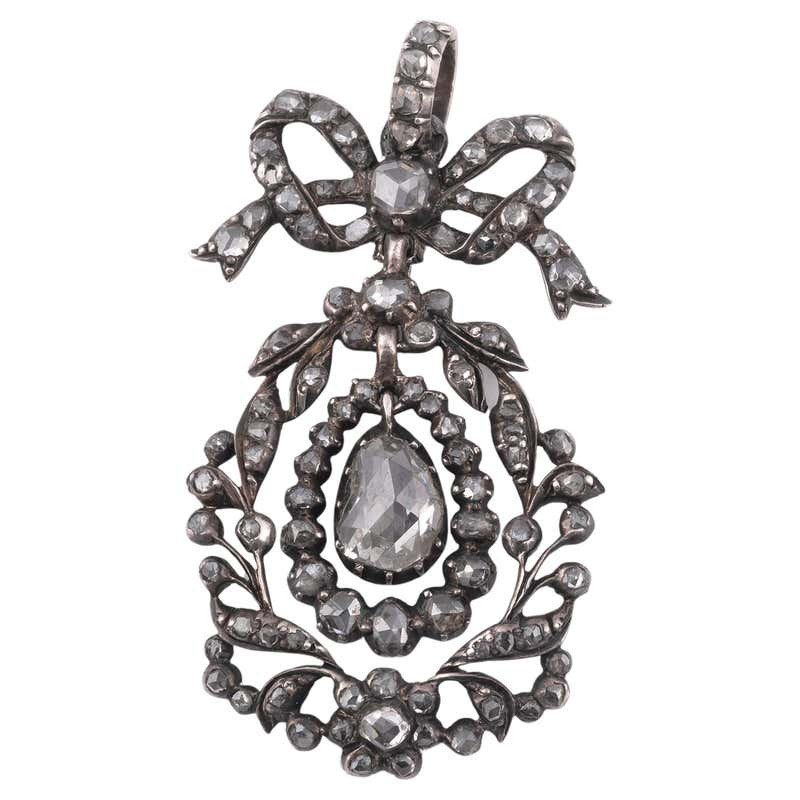 Antique Diamond Flemish Pendant circa 1780