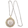 Large Genoa Silver Coin 1670 Pendant