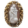 Antique Agate Cameo Brooch