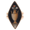Late 18th Century Micromosaic Gold Ring Vase With Flower