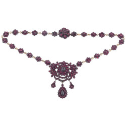 Antique Bohemian Garnet And...