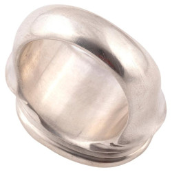 18kt Yellow Gold And Silver Intaglio Cupid Men's Ring