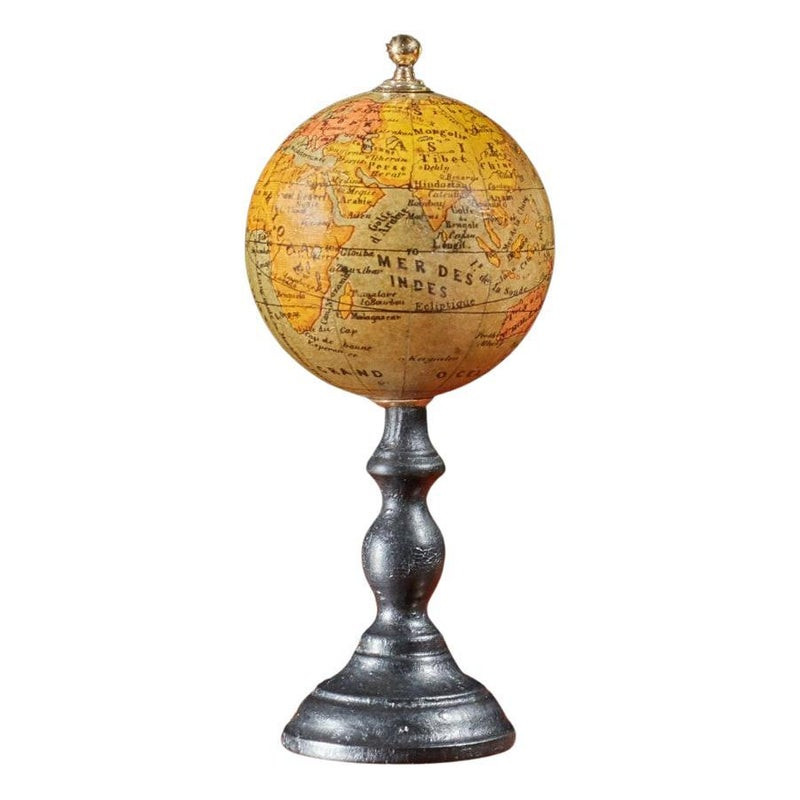 Late 19th Century French Terrestrial Desk Small Globe