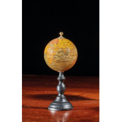 Late 19th Century French Terrestrial Desk Small Globe