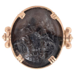 A Roman Gnostic Intaglio In Agate 3rd Century AD Ring