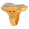 18th - 19th century gold cameo ring depicting a male profile