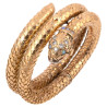 Art Nouveau French Snake Bracelet Covered Dial Watch