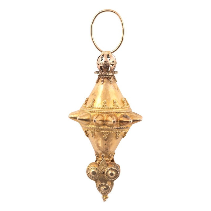 Antique Italian 18kt Gold Archaeological Revival Pendant 1860's