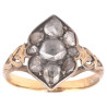 Georgian Rococo Diamond Ring Circa 1740-1760