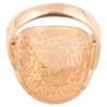 1935 Swiss 20 Franc Helvetia Gold Coin Ring