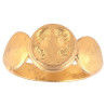 Early Byzantine Gold Ring Engraved With Married Couple