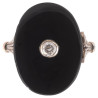 Art Déco Old Cut Diamond And Onyx Ring