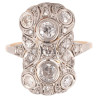 Art Déco Old Cut Diamond And Platinum Ring 1920's
