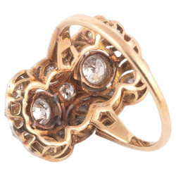 Art Déco Old Cut Diamond And Platinum Ring 1920's