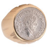Ancient Coin Ring Roman Silver Denarius Coin of Emperor Caracalla 210 AD - 213 AD