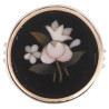 19th Century Silver & Gold Mounted Mosaic Pietra Dura Flowers Ring, circa 1830