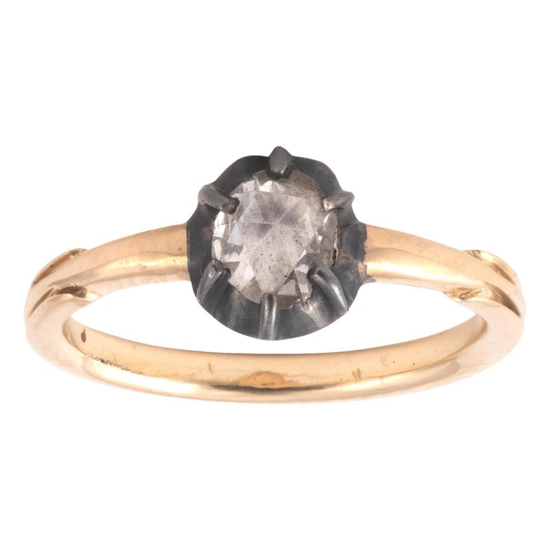 Antique Old Rose Cut Flemish Diamond Ring
