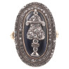 Georgian 18K Gold Rose-Cut Diamond Urn Ring, England Circa 1780s