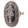 Georgian 18K Gold Rose-Cut Diamond Urn Ring, England Circa 1780s