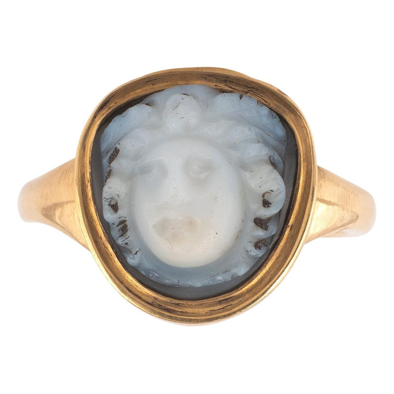 Roman Onyx Cameo of Medusa circa 2nd century A.D.