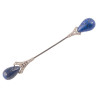 A Platinum Lapis Lazuli And Diamond Jabot Pin Circa 1920