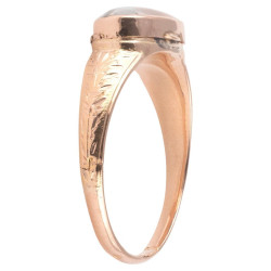 Rare Baroque 17th Century Gold & Rock Crystal Devotional Reliquary Ring