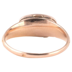 Rare Baroque 17th Century Gold & Rock Crystal Devotional Reliquary Ring