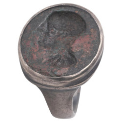 Roman Silver Intaglio Men's...