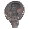 Roman Silver Intaglio Men's Ring With Profile Portrait