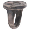 Roman Silver Intaglio Men's Ring With Profile Portrait
