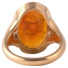 CORNELIAN INTAGLIO RING SIGNED LUIGI PICHLER, 1810’S CIRCA