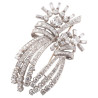 A Diamond And Platinum Brooch/Pendant Circa 1950