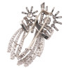 A Diamond And Platinum Brooch/Pendant Circa 1950