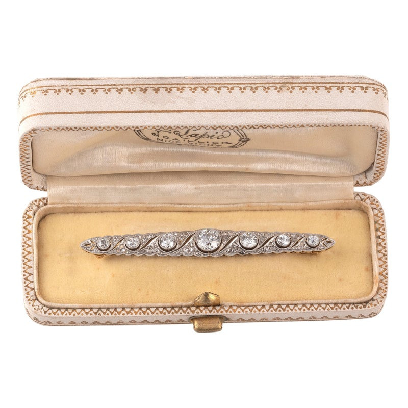 An Art Déco Diamond Set Bar Brooch