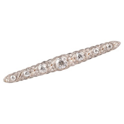 An Art Déco Diamond Set Bar Brooch