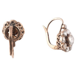 Late 19th Century Rose Cut Diamond Earrings