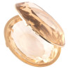 Citrine Topaz & 18kt Yellow Gold Pill Box