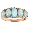 Late 19th Century Opals and Diamonds Five Stone Ring