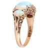 Late 19th Century Opals and Diamonds Five Stone Ring