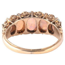 Late 19th Century Opals and Diamonds Five Stone Ring