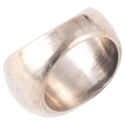 Silver And Gold Bishop Ring With Carnelian Intaglio