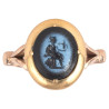 A Roman Ring With A Intaglio Nicolo Minerva 1st Century AD